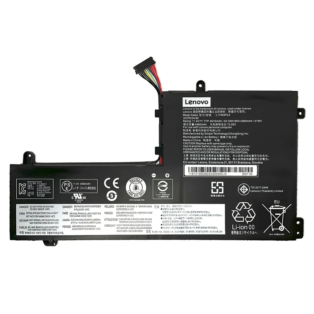 باتری اورجینال لپ تاپ لنوو ThinkPad Y530-15ICH پارت نامبر L17C3PG1